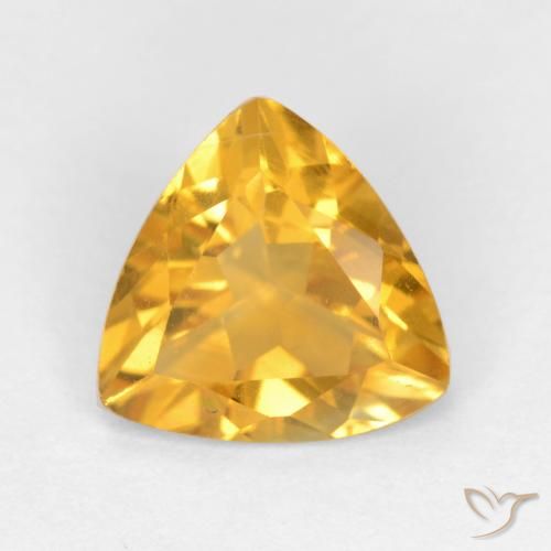 1.39ct Naturel Doré foncé Citrine, Trillion, VS