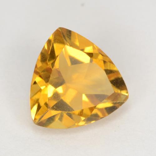 Citrine Doré foncé naturelle Trillion, 1.01 ct, VS
