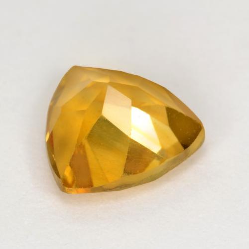 Citrine Doré foncé naturelle Trillion, 1.01 ct, VS
