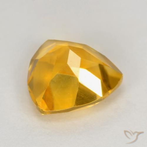 Citrine doré naturelle trillion, 1,10 ct, VS