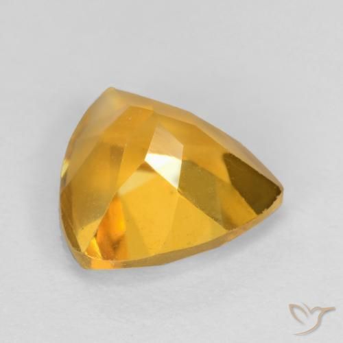 Citrine Doré vif naturelle Trillion, 1.11 ct, VS