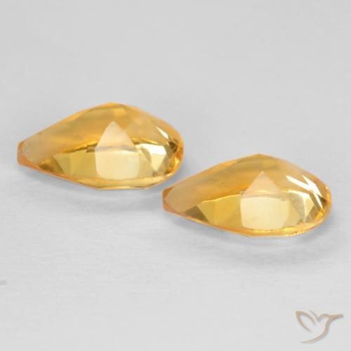 Shop natural 1.25ct Orange doré profond Citrine gems, En forme de poire, from Brésil at GemSelect. In stock, global shipping!