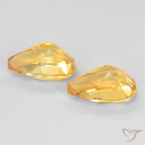 Shop natural 1.44ct Doré vif Citrine gems, En forme de poire, from Brésil at GemSelect. In stock, global shipping!