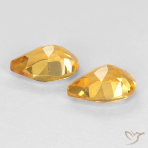Shop natural 1.29ct Doré moyen-foncé Citrine gems, En forme de poire, from Brésil at GemSelect. In stock, global shipping!