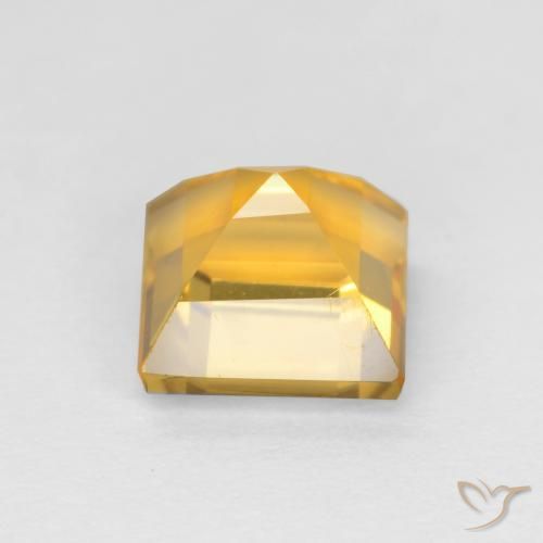 Citrine Doré vif naturelle Carré, 1.75 ct, VS