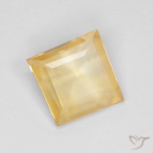 Citrine Or naturelle Carré, 1.17 ct, VS