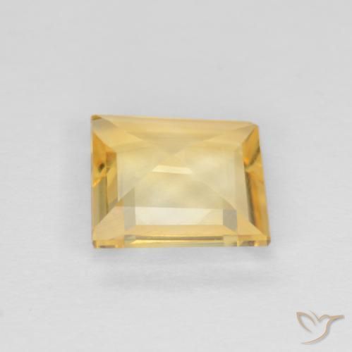 Citrine Or naturelle Carré, 1.17 ct, VS