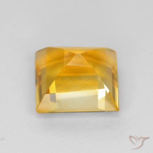 Citrine Or moyen naturelle Carré, 2.36 ct, VS
