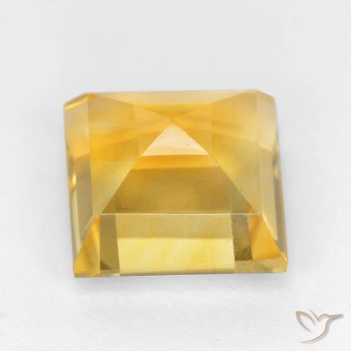 Citrine Doré naturelle Carré, 3.54 ct, VS