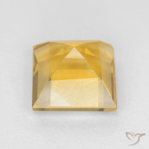 Citrine Or naturelle Carré, 1.42 ct, VS
