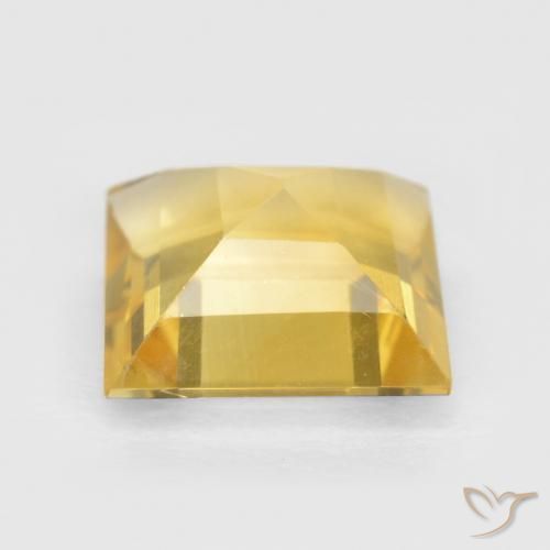 Citrine Or naturelle Carré, 1.36 ct, VS