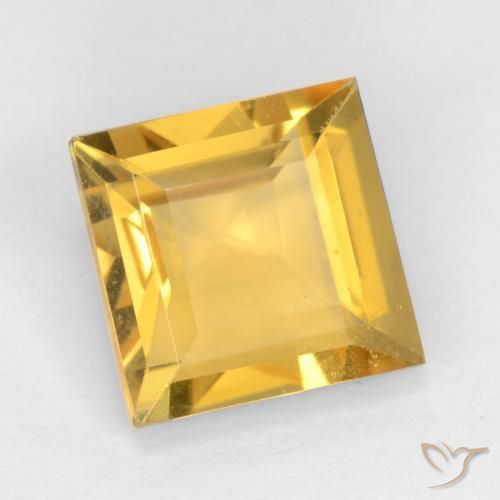 Citrine Doré naturelle Carré, 1.51 ct, VS