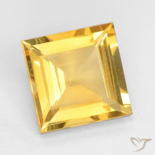 Citrine Doré naturelle Carré, 2.76 ct, VS