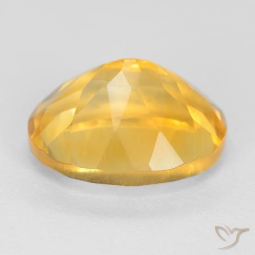 Citrine Orange Doré naturelle ovale, 3.65 ct, VS