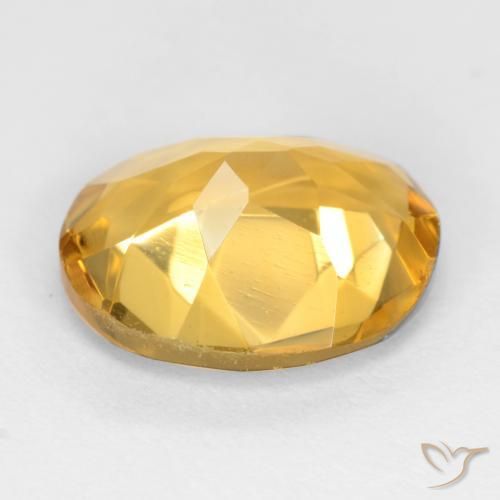 Citrine Doré moyen-léger naturelle ovale, 2.97 ct, VS