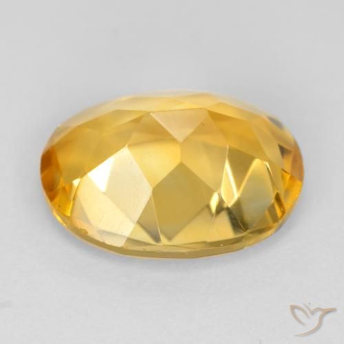 Citrine Doré foncé naturelle ovale, 3.02 ct, VS
