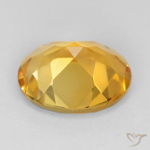 Citrine Doré foncé naturelle ovale, 3.02 ct, VS