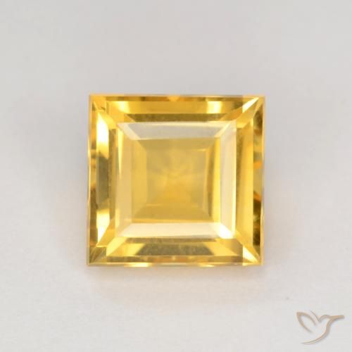 Citrine Doré naturelle Carré, 2.56 ct, VS