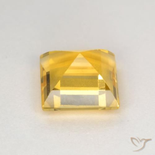 Citrine Doré naturelle Carré, 2.56 ct, VS