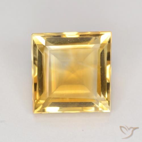 3.10ct Naturel Or Citrine, Carré, VS