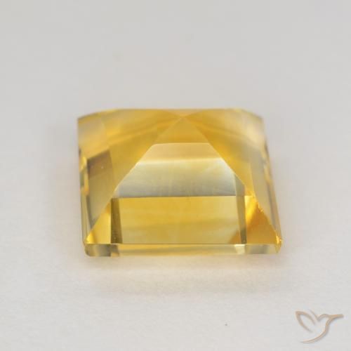 Citrine Or naturelle Carré, 3.10 ct, VS