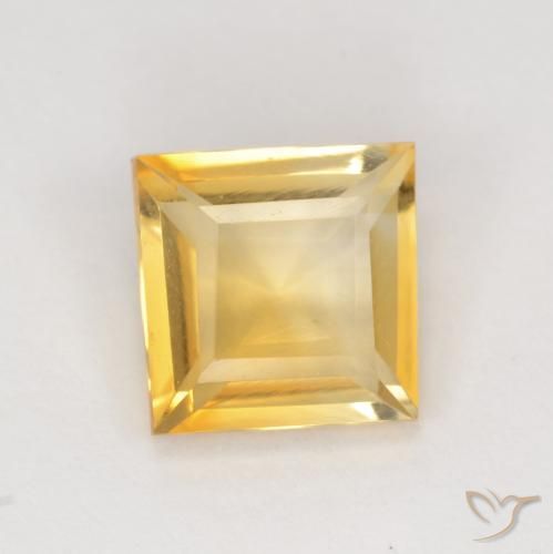 Citrine Or naturelle Carré, 1.71 ct, VS