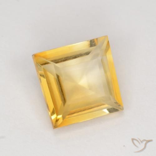 Citrine Or naturelle Carré, 1.71 ct, VS