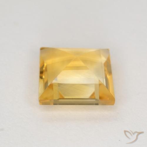 Citrine Or naturelle Carré, 1.71 ct, VS
