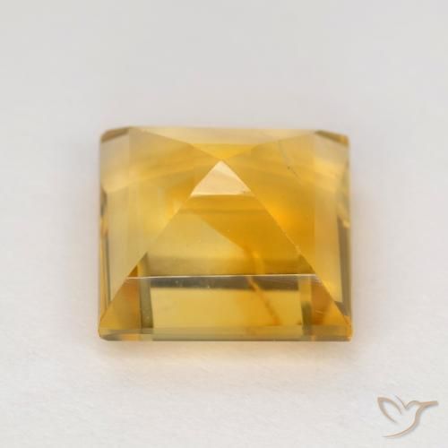 Citrine Doré naturelle Carré, 3.65 ct, VS-SI