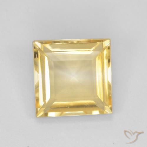 Citrine Doré naturelle Carré, 2.01 ct, VS