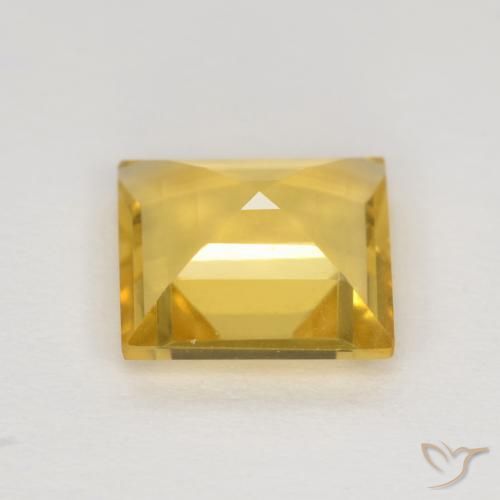 Citrine Doré naturelle Carré, 1.87 ct, VVS-VS