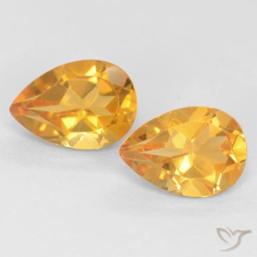 Shop natural 1.28ct Orange-or Citrine gems, En forme de poire, from Brésil at GemSelect. In stock, global shipping!