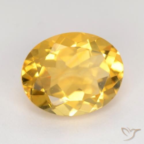 Citrine Doré moyen naturelle ovale, 3.32 ct, VVS-VS