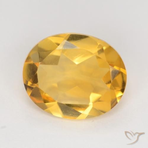 3.04ct Naturel Doré profond Citrine, ovale, VVS-VS
