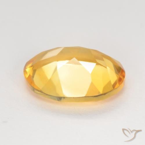 Citrine Doré profond naturelle ovale, 3.04 ct, VVS-VS