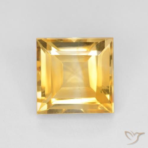 3.11ct Naturel Doré vif Citrine, Carré, VS