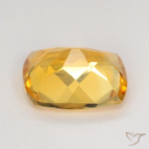 Citrine Or moyen naturelle Coussin, 3.30 ct, VS