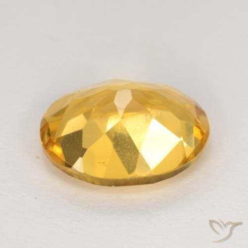 Citrine Orange Doré naturelle ovale, 3.06 ct, VVS-VS