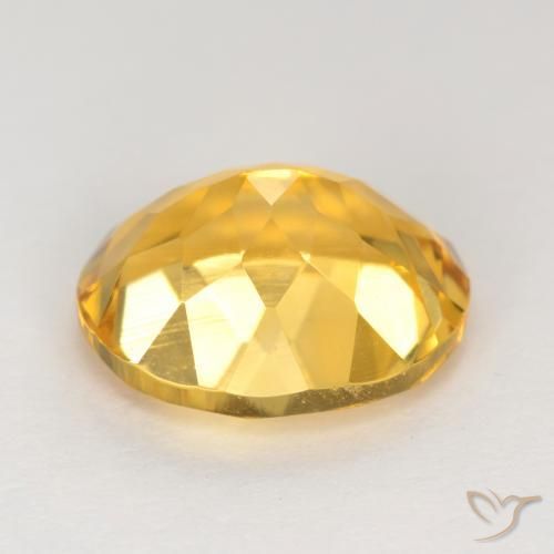 Citrine Or moyen naturelle ovale, 3.28 ct, VS
