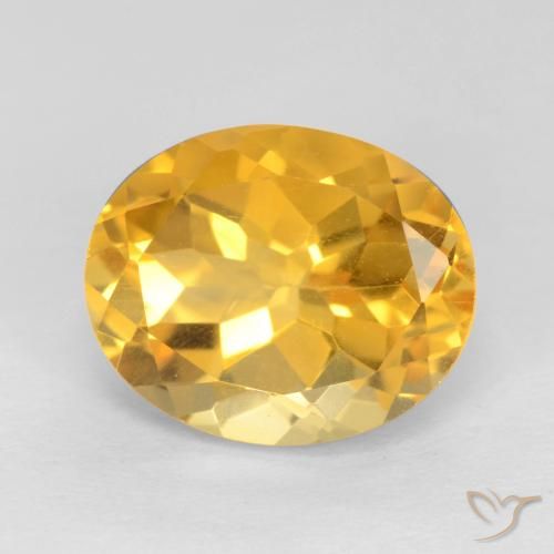 3.66ct Naturel Doré vif Citrine, ovale, VS