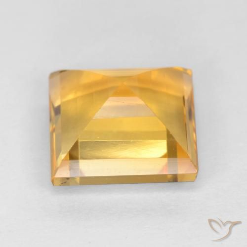 Citrine Doré naturelle Carré, 2.90 ct, VS