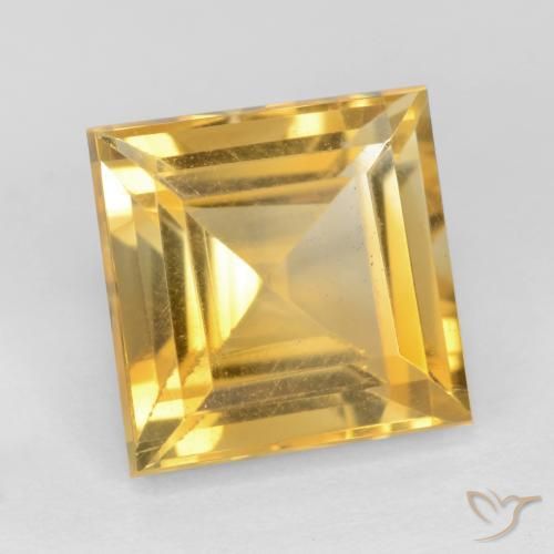 Citrine Doré naturelle Carré, 3.53 ct, VS