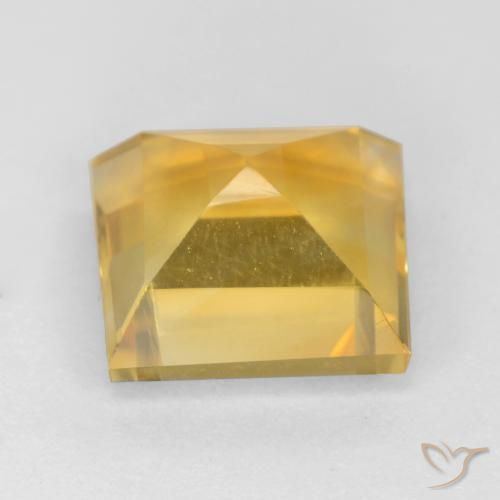 Citrine Or moyen naturelle Carré, 2.97 ct, VS