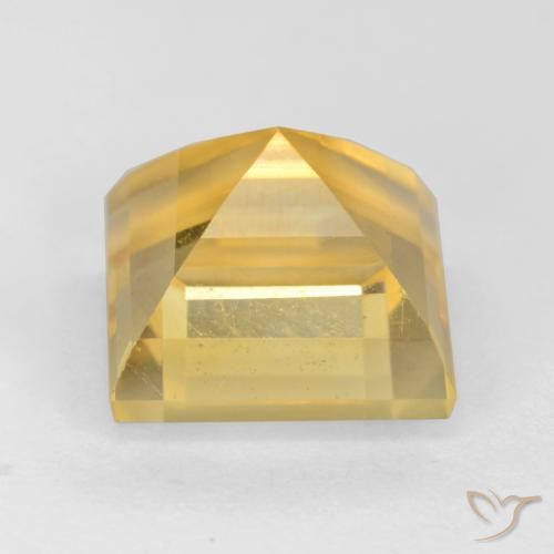 Citrine Or naturelle Carré, 3.50 ct, VS