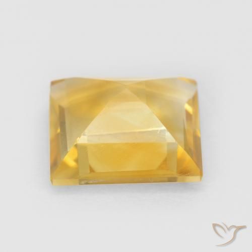 Citrine Or moyen naturelle Carré, 2.15 ct, VS