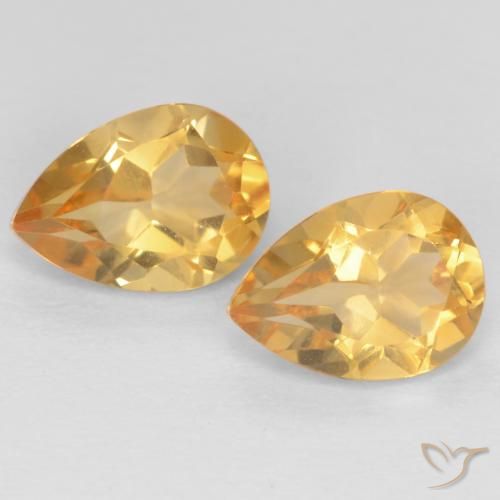 Shop natural 1.28ct Orange-or léger Citrine gems, En forme de poire, from Brésil at GemSelect. In stock, global shipping!
