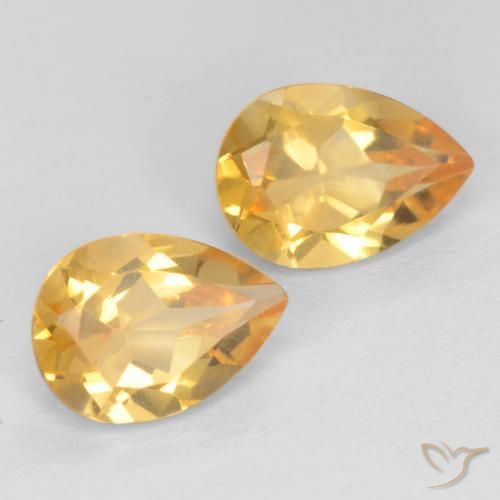 Shop natural 1.28ct Orange-or léger Citrine gems, En forme de poire, from Brésil at GemSelect. In stock, global shipping!