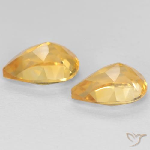 Shop natural 1.28ct Orange-or léger Citrine gems, En forme de poire, from Brésil at GemSelect. In stock, global shipping!