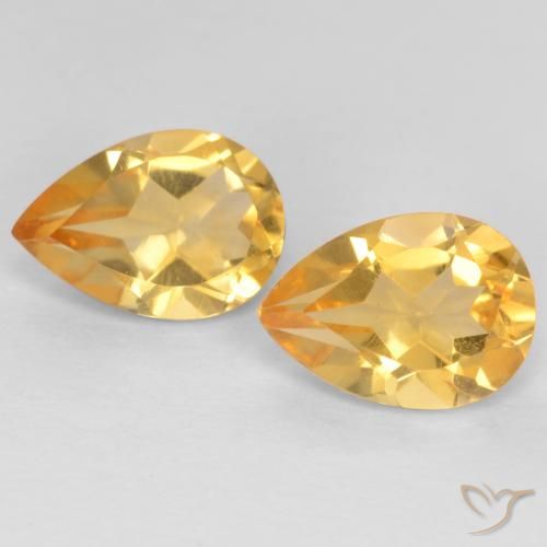 Shop natural 1.23ct Orange-or Citrine gems, En forme de poire, from Brésil at GemSelect. In stock, global shipping!