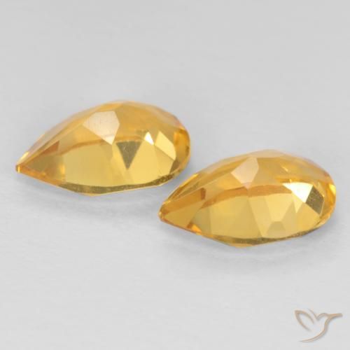 Shop natural 1.16ct Orange doré profond Citrine gems, En forme de poire, from Brésil at GemSelect. In stock, global shipping!
